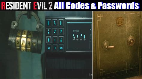 re2 safe codes|safe combinations re2 remake.